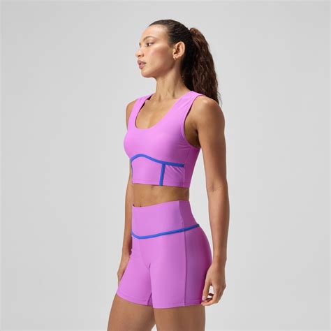 Women S Bound Bikini Crop Top Pink