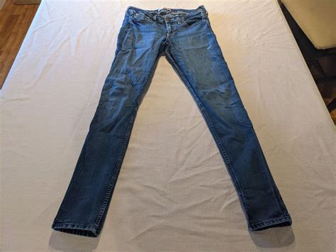 Hollister Womens Blue High Rise Skinny Jeans R X Ebay