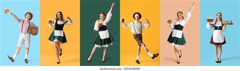 Collection Happy German People Traditional Clothes Stock Photo 2354198609 | Shutterstock