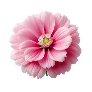 3d Linda Flor Rosa Do Cosmos Em Fundo Transparente PNG 3d Linda Flor