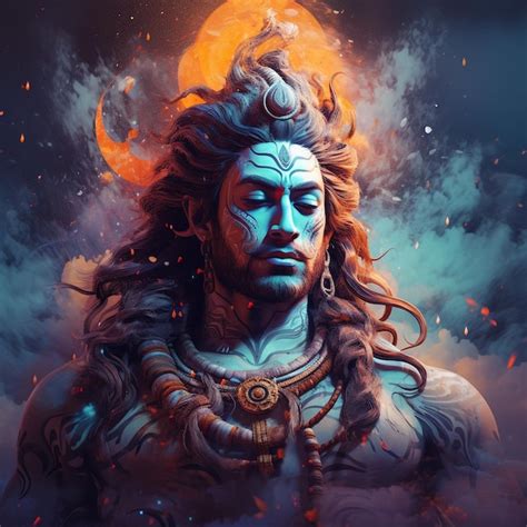 Premium Ai Image Photo Huge Statue Of Hindu God Lord Shiva Generated