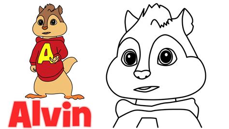 How To Draw Alvin From Alvin And The Chipmunks Step By Step Easy For