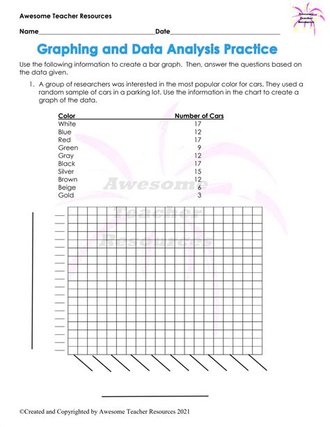 Data And Graphing Worksheets Graphing Graphs Comprehension M