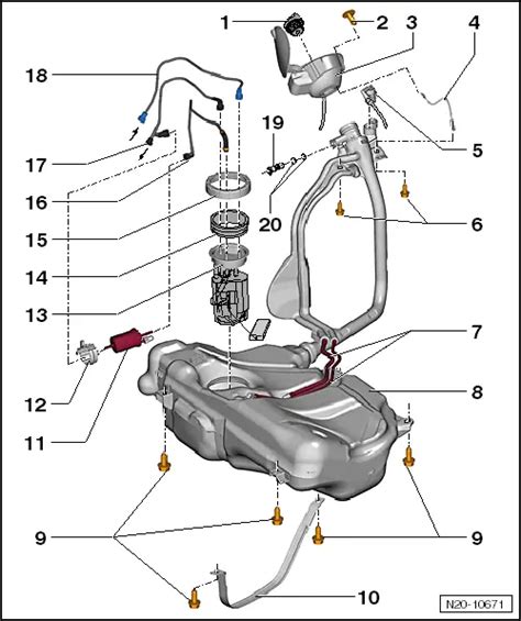 Схема топливной системы фольксваген поло седан - фото