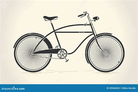 Illustration Vintage Bicycle Stock Illustrations – 22,283 Illustration ...