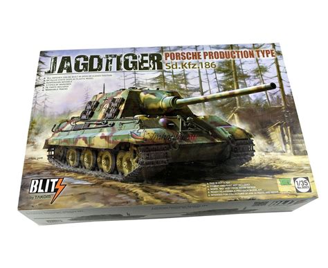 Jagdtiger Sd Kfz 186 Porsche Production type масштаб 1 35 Takom TAK8003