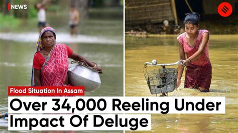 Assam Flood 2023 Over 34000 Reeling Under Impact State Minister Says Rescue Operations