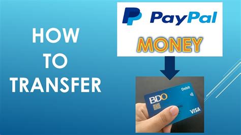 How To Transfer Paypal Money To Debit Card Youtube