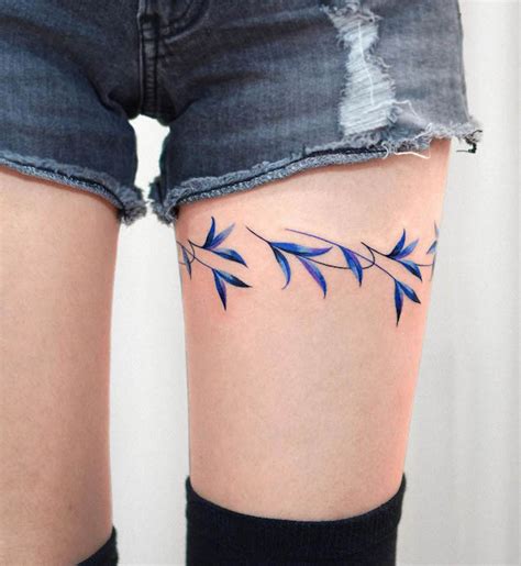 Details More Than 83 Feminine Thigh Band Tattoo Super Hot In Cdgdbentre