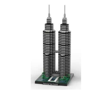 LEGO MOC Petronas Twin Towers by fishtrepid | Rebrickable - Build with LEGO