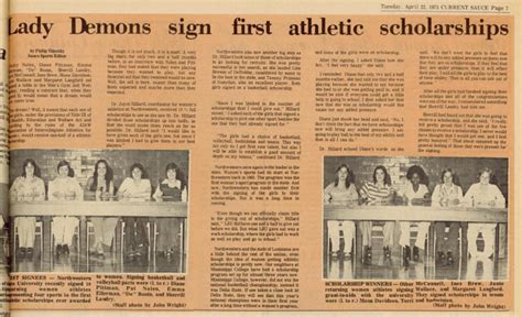 NSU plans Title IX celebration to honor women athletes - Northwestern ...