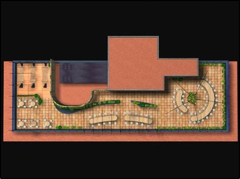 Roof Garden Dwg Plan For Autocad • Designs Cad