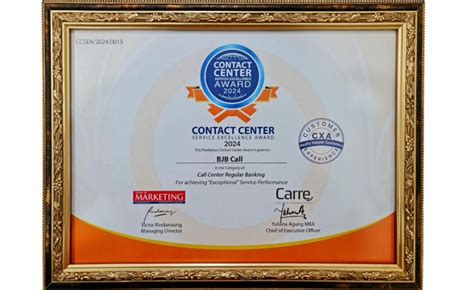 Bank Bjb Berhasil Meraih Penghargaan Contact Center Service Excellence