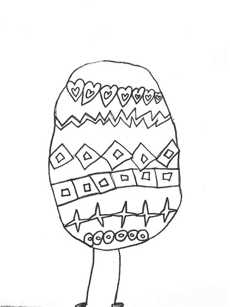 Easter Egg Coloring Page - Art Starts