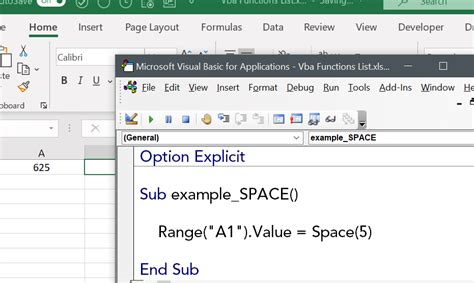 Descubre el Secreto Oculto de la Función VBA SPACE que Transformará