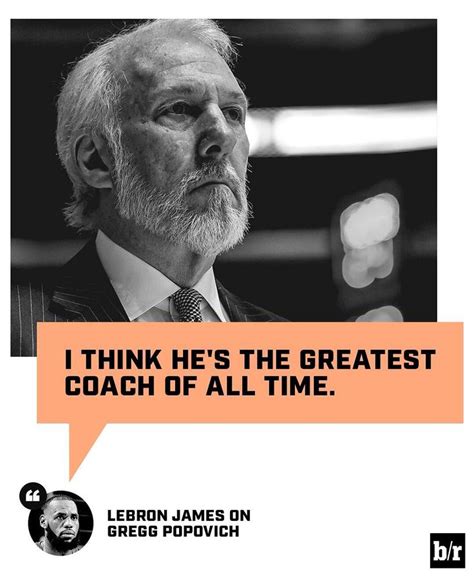 Words by Labron James about Spurs Coach Gregg Popovich | Spurs coach ...