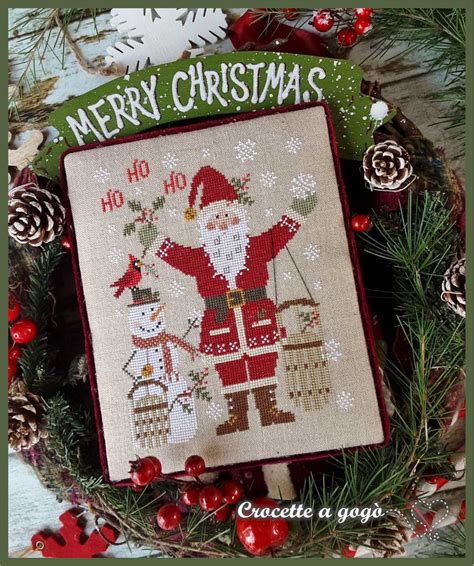 Crocette A Gogo Babbo Natale Cross Stitch Pattern Stitch