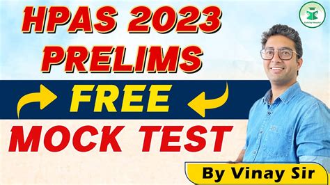 HPAS 2023 Prelims Free Mock Test CivilsTap Himachal YouTube