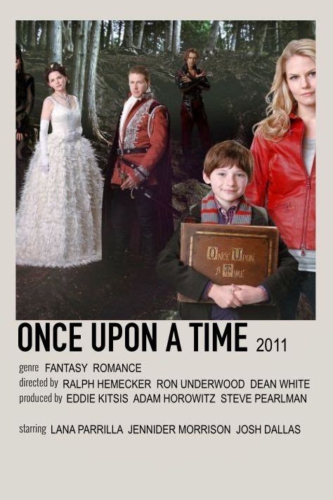 The Poster For Once Upon A Time 2011 Is Shown In Black And White With People Dressed