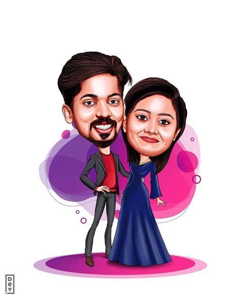 Wedding Caricature | Wedding caricature, Wedding couple cartoon, Caricature