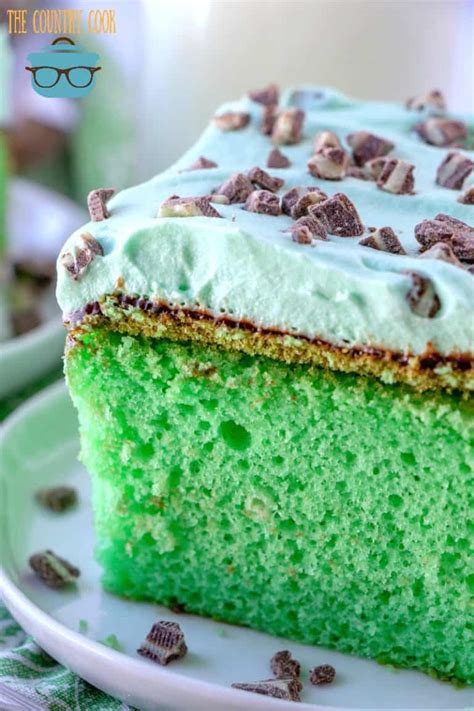 Easy Minty Grasshopper Cake Video The Country Cook