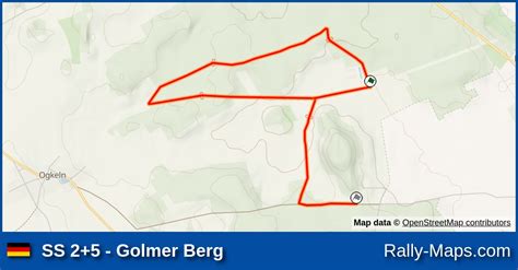 Ss Golmer Berg Stage Map Rallye Kurstadt Bad Schmiedeberg