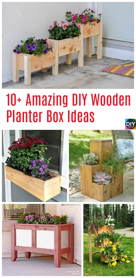 10+ Amazing DIY Wooden Planter Box Ideas - DIY 4 EVER