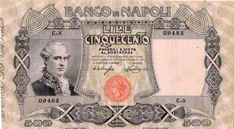 Venticinque Lire Stemme Banco Di Napoli Agosto