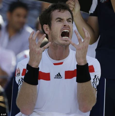 Break(ing) point for Murray: Andy smashes his racket after losing his ...