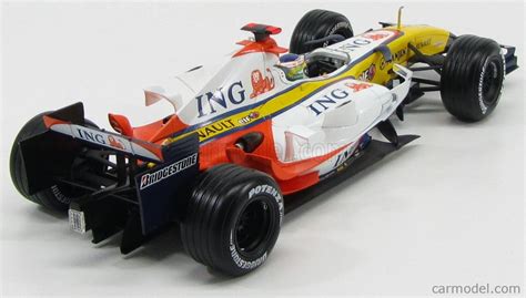 Mattel Hot Wheels K Scale Renault F R N Giancarlo Fisichella Yellow White
