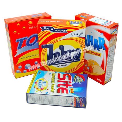 Carton Tray Display Laundry Detergent Washing Powder Packaging Boxes