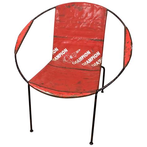 African Oil Barrel Scoop Chair At 1stdibs