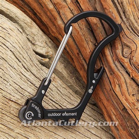 Outdoor Element Firebiner Survival Carabiner With Spartan Fire