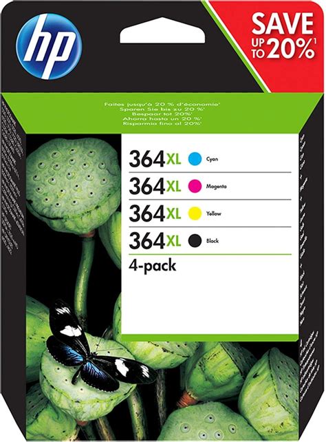 Hp N9j74ae 364xl High Yield Original Ink Cartridges Blackcyanmagentayellow Multipack