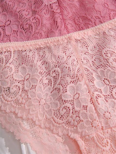 Pack Floral Lace Panty Sets Lingerie Shein Usa