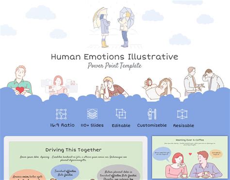 Plantilla De Powerpoint Ilustrativa De Emociones Humanas