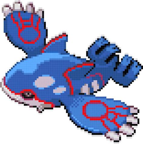 Shiny Kyogre Pixel Art