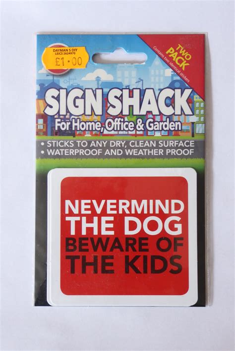 Sign Shack Adhesive Weatherproof Signs