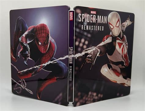 Spider-man Remastered Custom Made Steelbook Case Only for Ps4/ps5/xbox ...