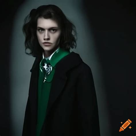 Portrait Of James The Slytherin Son Of Sirius Black On Craiyon