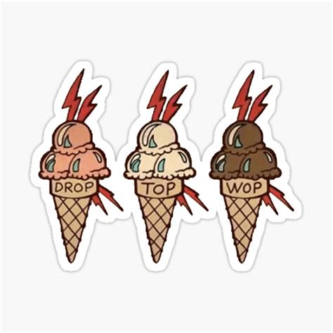 "Brrr Brr ice cream" Sticker for Sale by elchicodelab | Redbubble