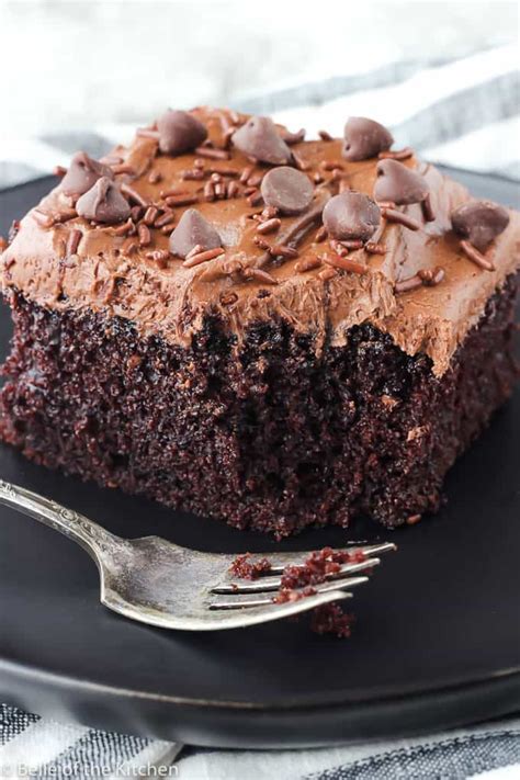 Homemade Chocolate Cake Recipe - Belle of the Kitchen