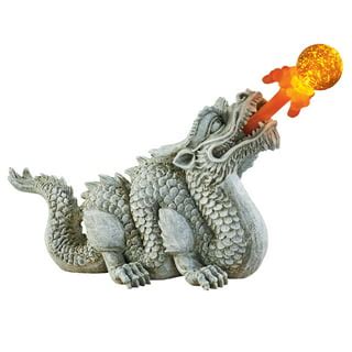 Garden Dragon Statue Fountain Dragon Ornament Resin Water Feature ...