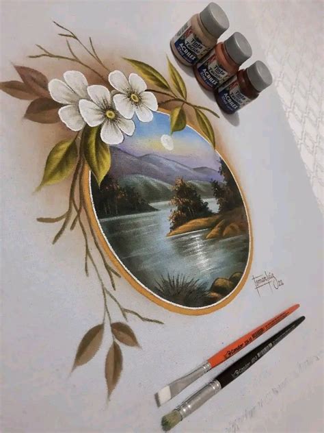 Pin De Carmen Vega Em A Apara Pintura De Flores Pintura Em Tecido