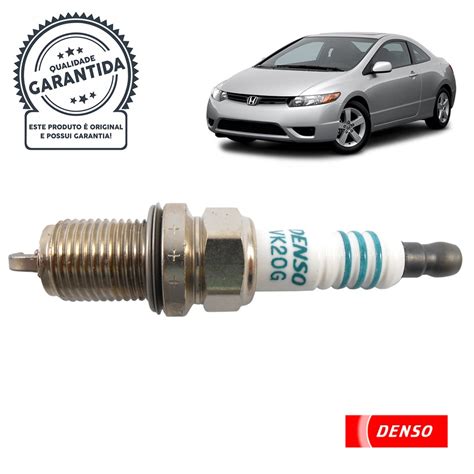 Vela de Ignição Denso Iridium VK20G Honda Civic 1 8 Flex Cód 2341