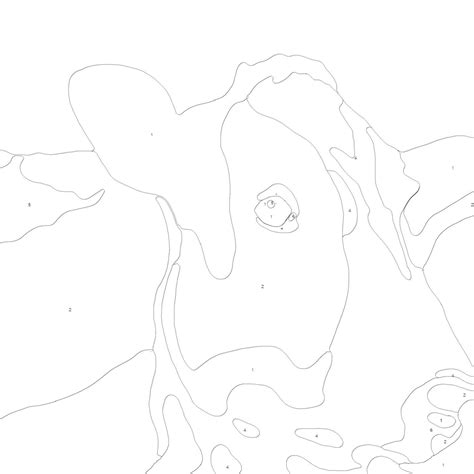 Holstein Cow Paint By Number Kit Etsy