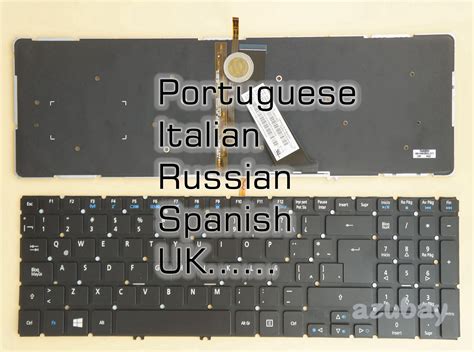 Reino Unido Portugu S Italiano Ruso Teclado Espa Ol Para Acer V7 581 V7