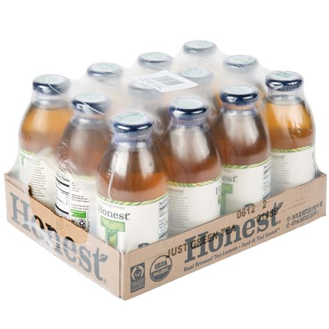 Honest Tea 16 oz. Unsweetened “Just” Green Iced Tea – 12/Case