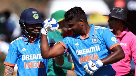 Sa V Ind Sanju Samson S Biceps Celebration Goes Viral