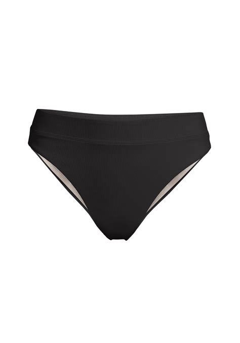 High Waist Rib Bikini Brief Black Casall